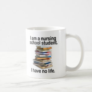 Taza De Café Gracioso estudiante de escuela de Enfermería