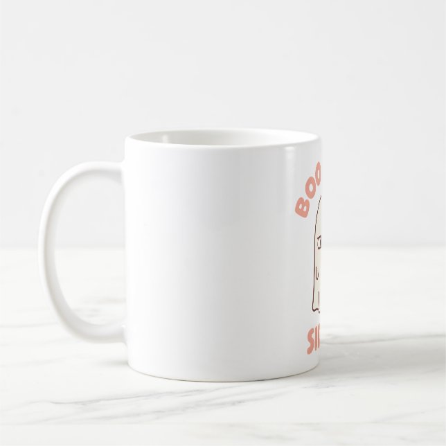 Taza De Café Gracioso fantasma BooBastic Side Eye (Izquierda)