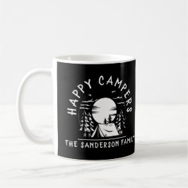 Taza De Café Gracioso Feliz Campers Nombre Familia Camping Trip