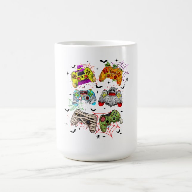 Taza De Café Gracioso Gamer Halloween (Centro)