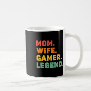 Taza De Café Gracioso Gamer Mamá Esposa Gamer Leyenda de juegos