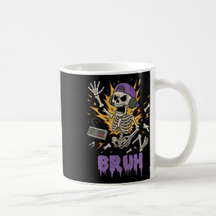 Taza De Café Gracioso Gamer Skeleton Gamer Adolescentes Jóvenes