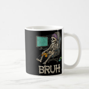 Taza De Café Gracioso Gamer Skeleton Gamer Adolescentes Jóvenes