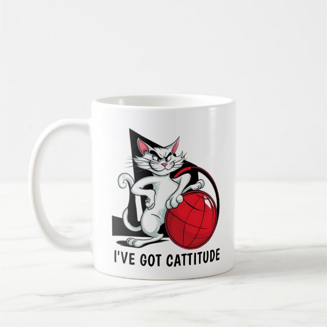 Taza De Café Gracioso gato (Izquierda)