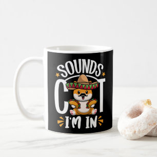 Taza De Café Gracioso gato Cinco De Mayo Regalo Sombrero Tacos