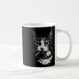 Taza De Café Gracioso gato Guay Fumar divertido meme cigarro Ga