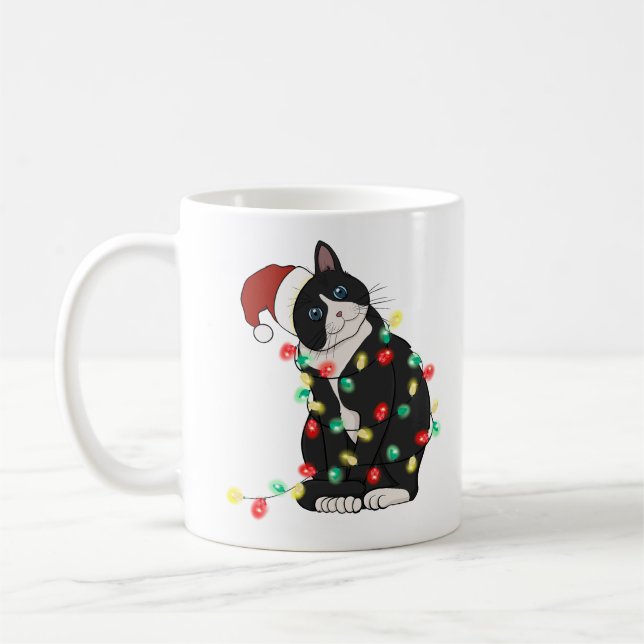 Taza De Café Gracioso gato lindo (Izquierda)