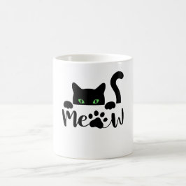 Taza De Café Gracioso gato negro