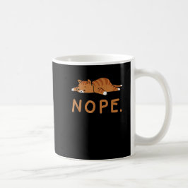 Taza De Café Gracioso gato No Lazy Cat Naranja Cat Lady Cat Ama