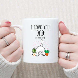 Taza De Café Gracioso Gato Que Te Amo Papá Mucho