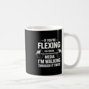 Taza De Café Gracioso gimnasio Flexing Workout Bodybuilding 1
