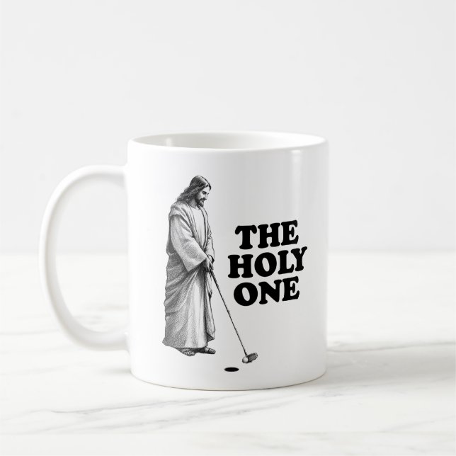 Taza De Café Gracioso Golf Jesus El Santo (Izquierda)