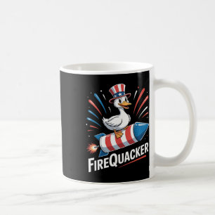 Taza De Café Gracioso Goose 4 De Julio Independencia De Firequa