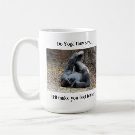 Taza De Café Gracioso Gorila Mug: Haz Yoga......