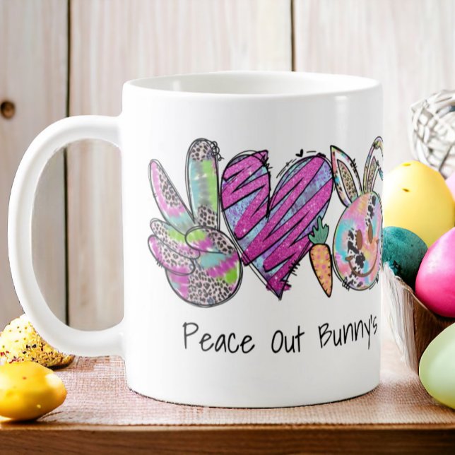 Taza De Café Gracioso Graffiti de Pascua por la Paz (Subido por el creador)