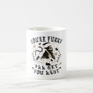 Taza De Café Gracioso Grim Reaper Skeleton Halloween