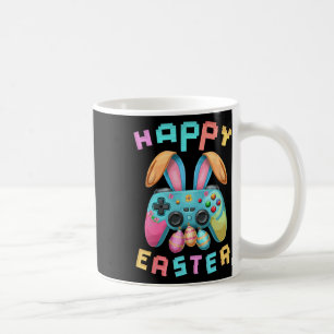 Taza De Café Gracioso Happy Easter Bunny Gaming Controller B