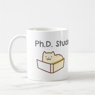 Taza De Café Gracioso humor académico de estudiante de doctorad