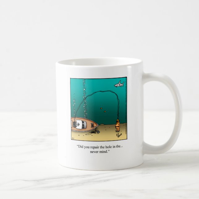 Taza De Café Gracioso Humor de buceo Scuba Mug Gift (Derecha)