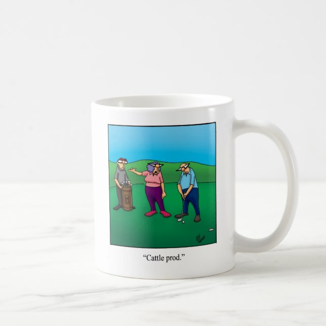 Taza De Café Gracioso Humor De Golf Mug Para Ella (Derecha)