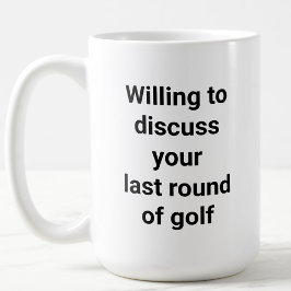 Taza De Café Gracioso Humor de golf Talk Dad Gift