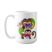 Gracioso Ilustracion de caracteres mono Personaliz
