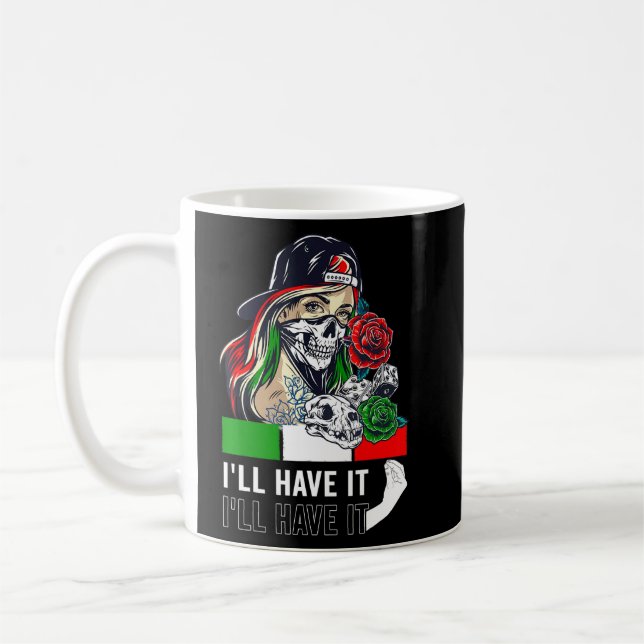 Taza De Café Gracioso Increíble Lo Tendré Tee Bandera Italiana (Izquierda)