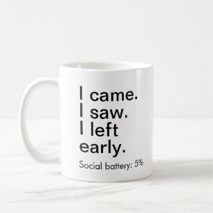 Taza De Café Gracioso Introvert Mug