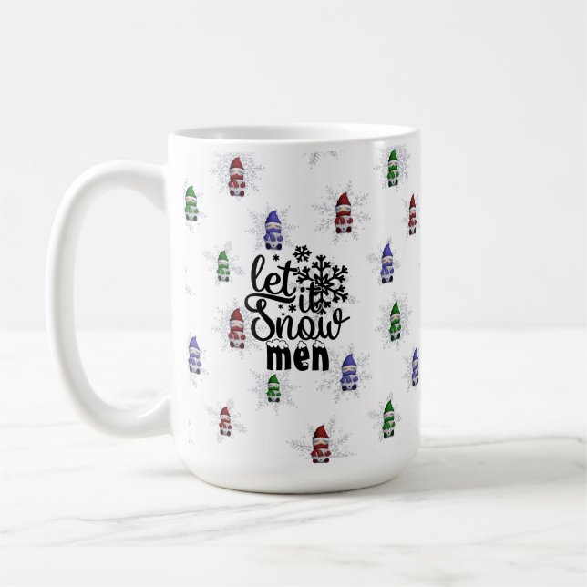Taza De Café Gracioso invierno Gnome Snowme (Izquierda)