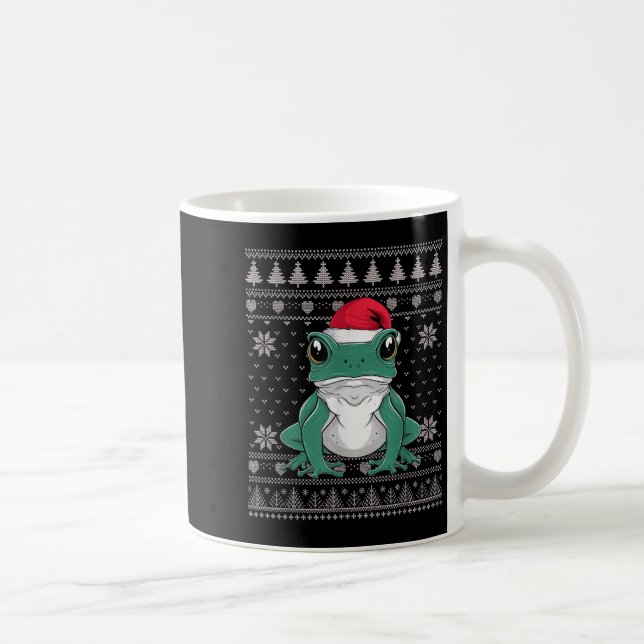 Taza De Café Gracioso Ison Dart Frog Navidades feos Sweater San (Derecha)