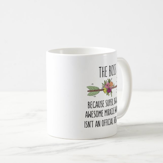 Taza De Café Gracioso Jefe Lady Gift Coffee Mug (Anverso derecho)