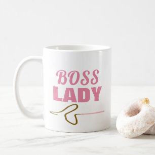 Taza De Café Gracioso Jefe Lady Whip Mug