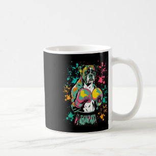 Taza De Café Gracioso Kickboxing O Boxeo De Boxeo Perro Para Ho