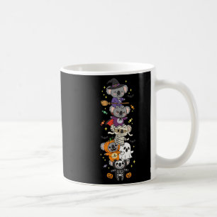 Taza De Café Gracioso Koala Bruja Vamre Fantasma Halloween Niño