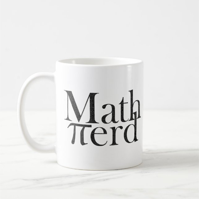 Taza De Café Gracioso maestro de ciencias Pi Math Nerd negro y  (Izquierda)