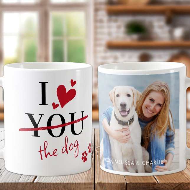 Taza De Café Gracioso Me Encanta El Perro Personalizado Mascota (Subido por el creador)