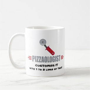 Taza De Café Gracioso me encanta la pizza