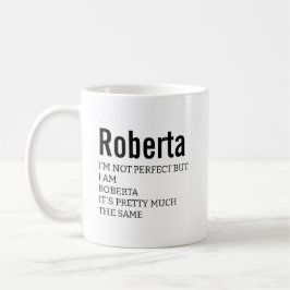 Taza De Café Gracioso mejor regalo de definición de Roberta sar