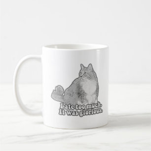 Taza De Café Gracioso meme de gato enojado para los amantes de 