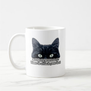 Taza De Café Gracioso meme de gatos gruñón para propietarios de