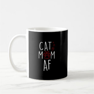 Taza De Café Gracioso meme de la dama del gato