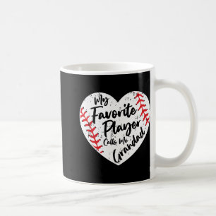 Taza De Café Gracioso, mi jugador favorito me llama Béisbol de