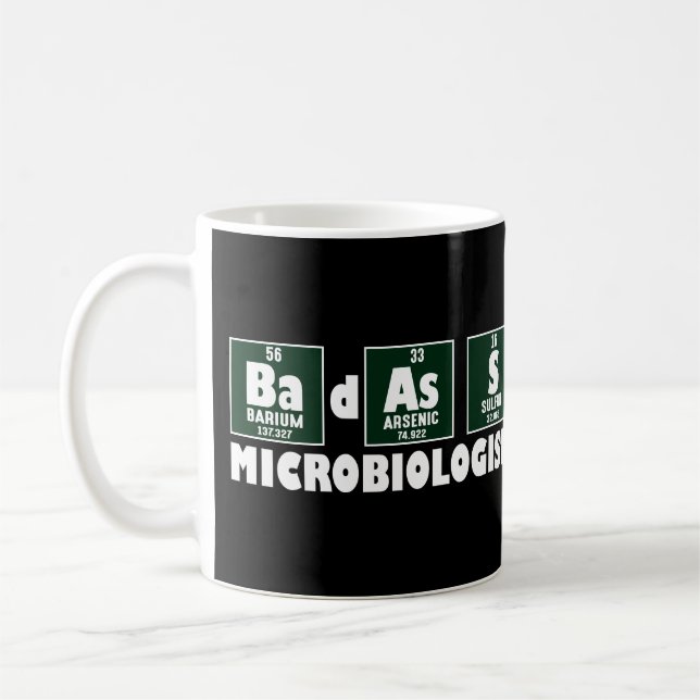 Taza De Café Gracioso Microbiólogo de Badass (Izquierda)