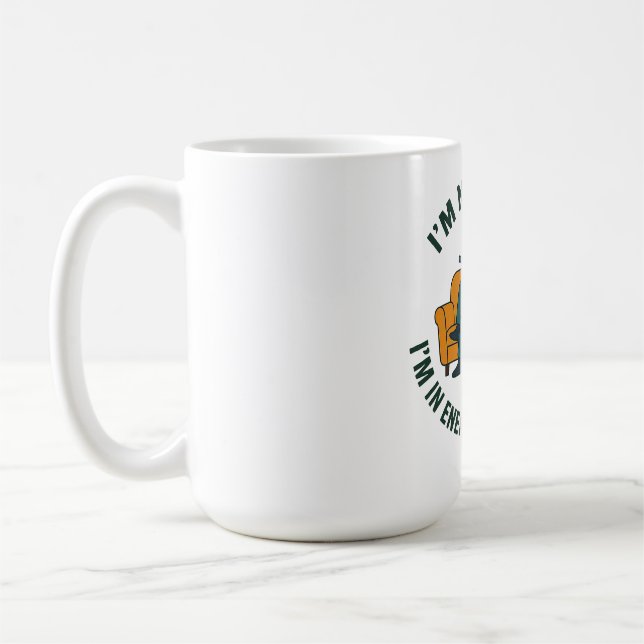 Taza De Café Gracioso modo de ahorro de energía de camisetas pa (Izquierda)