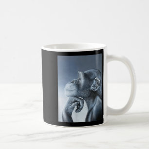 Taza De Café Gracioso Mono de León Meme Ragebait Meme Brainrot 