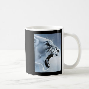Taza De Café Gracioso Mono de León Meme Ragebait Meme Brainrot 