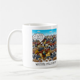Taza De Café Gracioso Mug con filosofía occidental