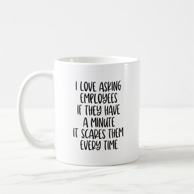 Taza De Café Gracioso Mug de Recursos Humanos (Izquierda)