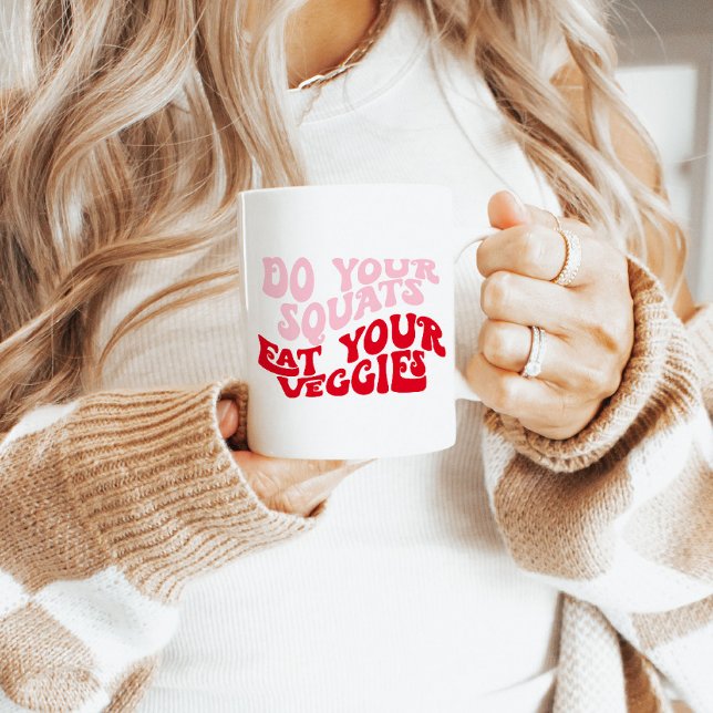 Taza De Café Gracioso Mug Motivacional Squats Mug Regalos De Fi (Subido por el creador)