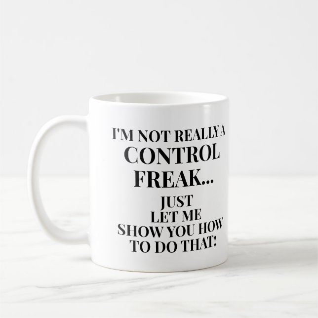 Taza De Café Gracioso, no un control insensible, déjame mostrar (Izquierda)